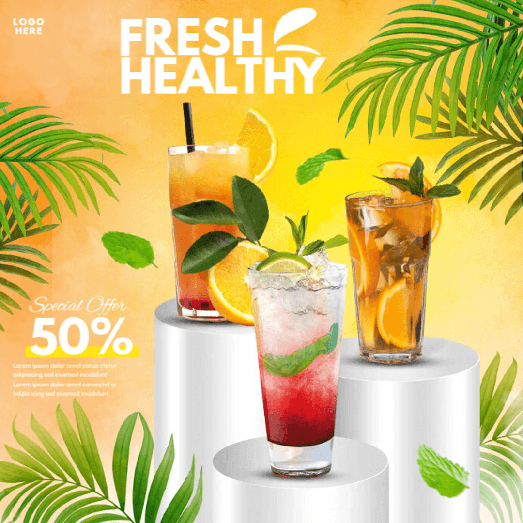 Beverage launch source creative